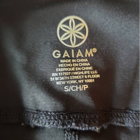 Gaiam Women's Black Full Length Mesh Leggings Small - Picture 4 of 8